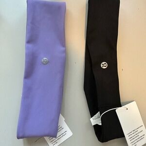 Lululemon Athletica Black and Purple Headbands